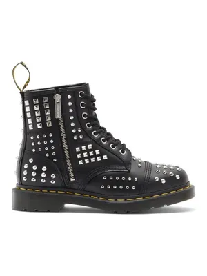 Dr. Martens 1460 Black Atlas Studded Zip Boots Women’s 7 UK 5 NWOB thumbnail 4