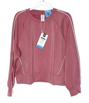 Member's Mark Pink Sandwash Athleisure Crewneck Pullover NWT Womens Large thumbnail 1