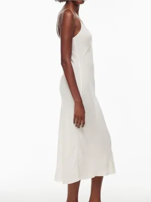 NWT Aritzia | Wilfred | Only Slip Midi Dress in Light Birch Size XL thumbnail 5