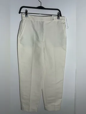 Zara Cream Straight-Leg Ankle Trousers thumbnail 2