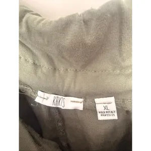 Kaktus Women’s XL Olive Green Linen Pants LagenLook Minimalist Art to Wear thumbnail 2