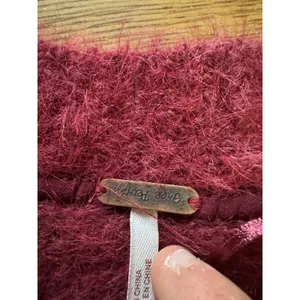 Free People Women Size Small Celeste‎ Heart Button Cardigan Aged Red Size Small thumbnail 3