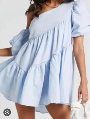 Altar'd State Hannah Dress - size small (off shoulder, puff sleeves ) thumbnail 1