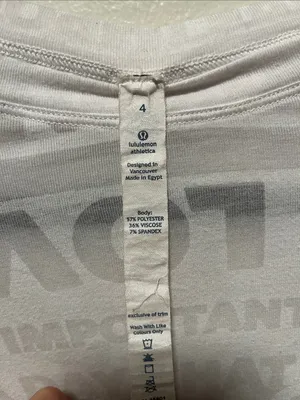LULULEMON Vintage Manifesto Burnout Long Sleeve White, Size 4 thumbnail 4