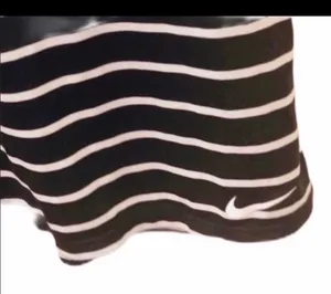 Nike 2 in 1 Bra Run Tank Black Stripe White XS Athletic Workout Yoga thumbnail 4