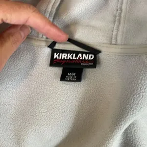 Kirkland Signature fleece lined zip up hoodie jacket. Size Medium. thumbnail 4