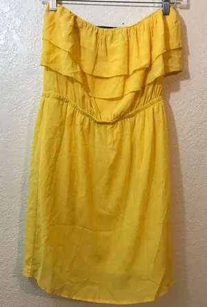 My Story yellow black dress SZ M thumbnail 1