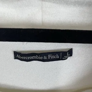 Womens Abercrombie & Fitch‎ White Viscose Long Sleeve Sweater Top Size Large thumbnail 5