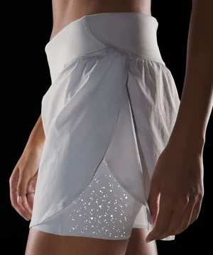 Lululemon Fast and Free 2-in-1 High-Rise Short 3" *Reflective lululemon 4 white thumbnail 6