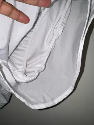 Nike White Women's Athletic Running Shorts thumbnail 3