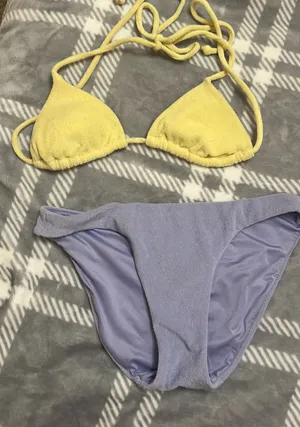 Victoria's Secret Terry Cloth Bikini Set thumbnail 1