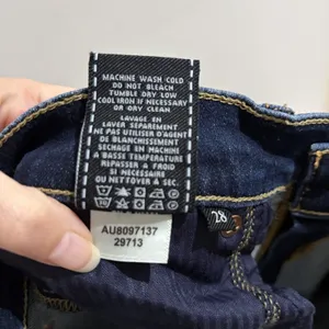 7 For All Mankind Ankle Skinny Stretch Denim Jeans Blue Button Zip Logo Bair 28 thumbnail 8