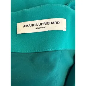 Amanda Uprichard Roxi Mini Sheath Sleeveless Dress in Teal Green Women's S thumbnail 5