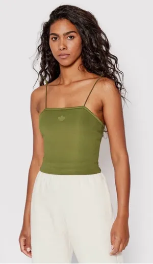 Adidas Olive Crop Top thumbnail 1