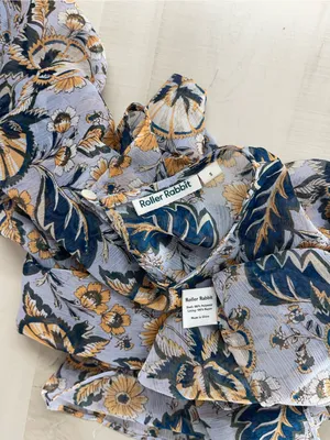 ROBERTA ROLLER RABBIT x Tuckernuck Cora floral blouse s work career thumbnail 4