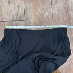 Aritzia Wilfred Sz Large The Faun Ankle Pant High-Waisted Wide-Leg Black Pants thumbnail 9