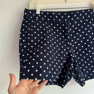 🛎️ Clearance J.Crew Navy-White Polka Dot Short Size-8 thumbnail 2