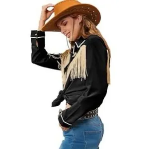 ✨Idyllwind Womens Cory Ray Lurex Long Sleeve Western Sz XS Top✨ thumbnail 4