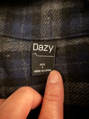 Oversized flannel Blue thumbnail 2
