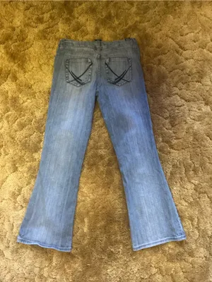 Vanity Y2K Low Rise Bootcut Jeans Light Wash Stretch Denim Flare Jeans thumbnail 5