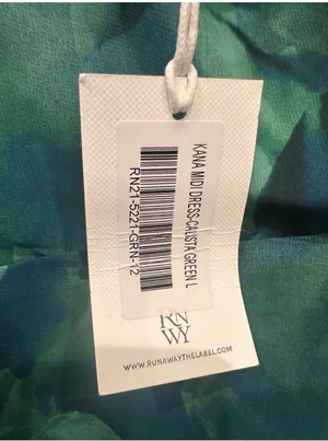 Runaway The Label Calista Green Midi Dress Size 12 NWT thumbnail 14