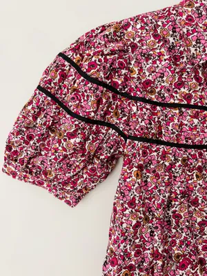 Anthropologie Maeve The Leandra Shirred Yoke Button Front Mini Dress, Size S thumbnail 8