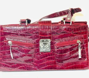 Y2K 2000’s Red Satchel Purse thumbnail 2