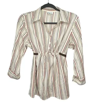 Motherhood Maternity Striped Blouse‎ thumbnail 1