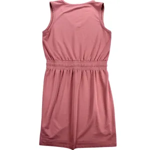 Evereve Womens Sleeveless V-Neck Drawstring Waist Knit Dress Pink Size L thumbnail 4