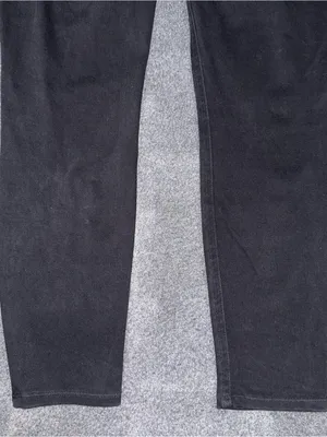 Spanx Jean-ish Ankle Leggings Tummy Shaping Soft Knit 20018R Black Sz Women's L thumbnail 6