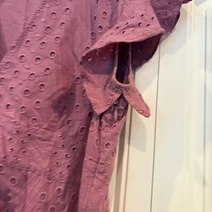 Anthropologie Dolan Lavender Patsy Eyelet Wrap Dress‎ Size Large thumbnail 7