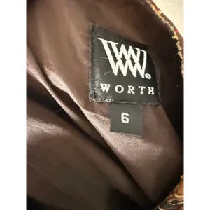 Worth Brown Plaid Pleated Mini Skirt Textured Frayed Grid Academic Aesthetic 6 thumbnail 4