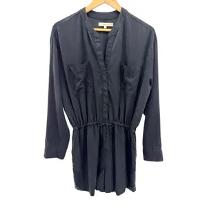 The Normal Brand Sueded Costa Romper S Black Lyocell Utility Drawstring Pocket M thumbnail 2