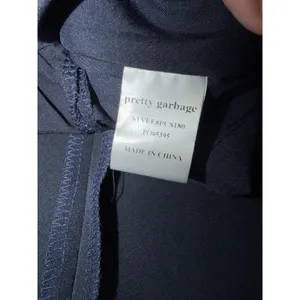 Pretty Garbage Navy Blue Women's Pleated Mini Skirt Sz S NEW thumbnail 11