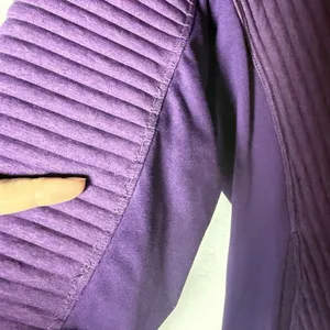 Brooks Running Fly By Zip-Up Hoodie Jacket Purple size M thumbnail 14