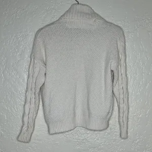 Madewell Women's Cable‎ Knit Turtleneck Sweater Antique Cream Size XS thumbnail 3