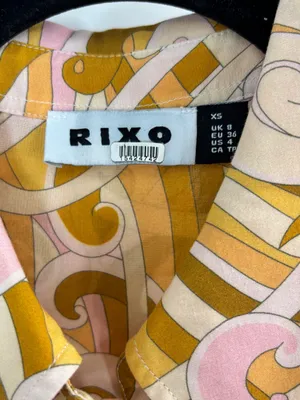 RIXO Georgina Midi Shirt Dress in Feather Twist thumbnail 4