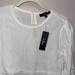 Lulus Essentially Effortless White Long Sleeve Top - Size XS thumbnail 5