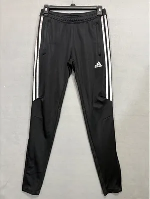 Adidas XS Black ClimaCool Track Pants 3-Stripe thumbnail 2