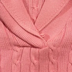 Ralph Lauren‎ Cable Knit Sweater Pink Shawl Collar Preppy Old Money Coastal S thumbnail 5