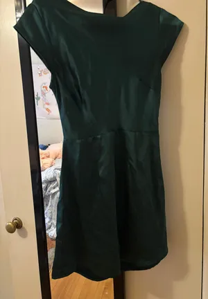 green hello molly mini dress thumbnail 3