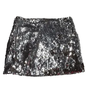 Superdown‎ Revolve Bridget Roselani Mini Skirt Womens XS Silver Sequin Glam Y2K thumbnail 12