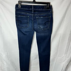 American Eagle Outfitters Women's Navy Skinny Jeans thumbnail 2