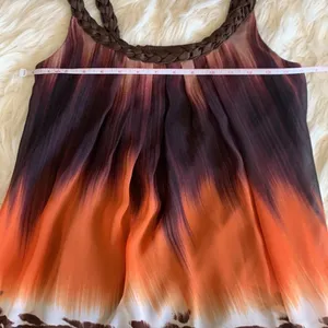 Wishes Wishes Wishes Y2K Ombre Aztec Print Braided Halter Sundress Small thumbnail 7