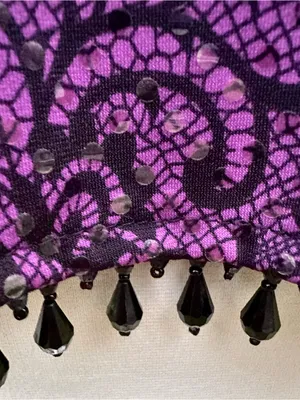 MSK Open Front Vintage Cardigan Evening Jacket Purple Size undefined thumbnail 9