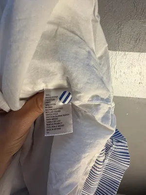 Alex Marie Blue and White Striped Puff-Sleeve Midi Dress thumbnail 9