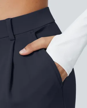 NWT Halara Flex™ DayStretch High Waisted Pocket Straight Leg Work Pants thumbnail 4