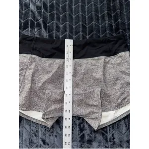 Lululemon Women's Run Time Shorts Athletic with Liner Black Gray Size 6 thumbnail 7