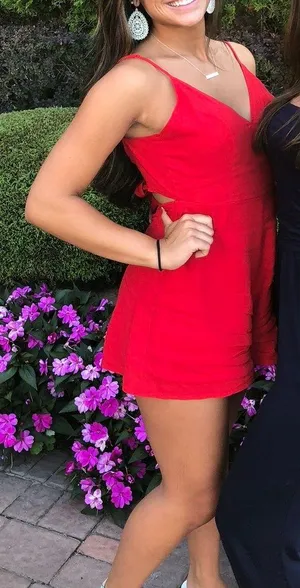 Lulus Red Romper thumbnail 1