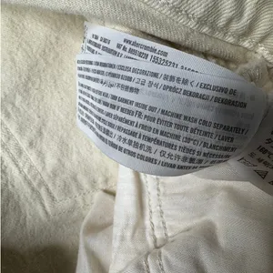Abercrombie Curve Love 90s Straight Cream Ivory Jeans 32 14R thumbnail 9